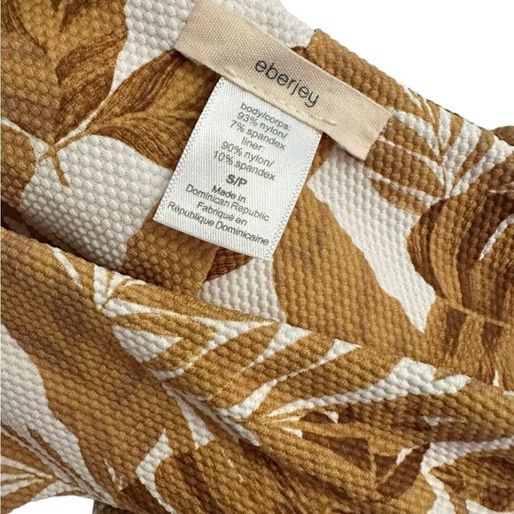 Eberjay Jane Textured Gold Tropical Print Bikini Swimsuit Set - Picture 10 of 10